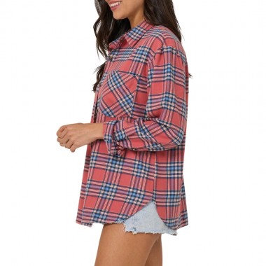 SALTY CREW OUT WEST W FLANNEL LS SHIRT ROSE