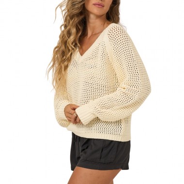 SALTY CREW SURGE W SWEATER OFF WHITE