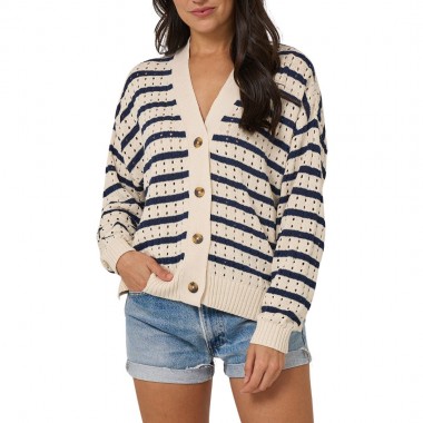 SALTY CREW CAPTAINS W CARDIGAN OFF WHITE