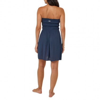 SALTY CREW SUNDIAL COVER UP DRESS TRUE NAVY