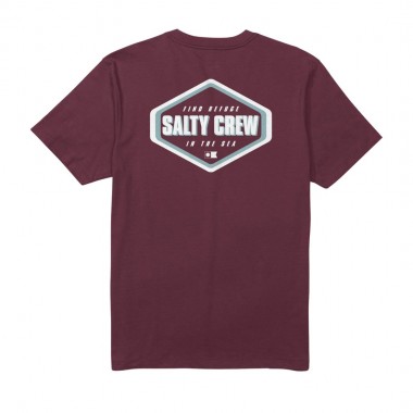 SALTY CREW SHAPELY TEE BURGUNDY