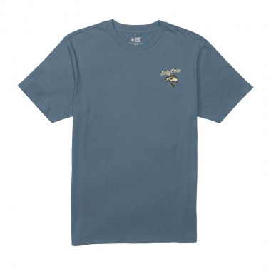SALTY CREW STRIPED TEE SLATE