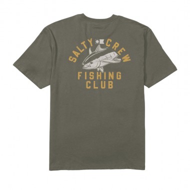 SALTY CREW FISH CLUB CLASSIC TEE DUSTY OLIVE