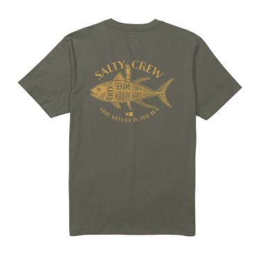 SALTY CREW OMAKASE TEE DUSTY OLIVE