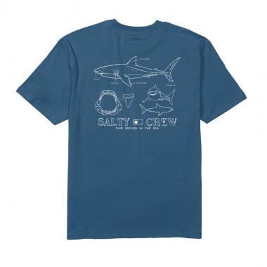 SALTY CREW GREAT WHT CLASSIC TEE CAST BLUE