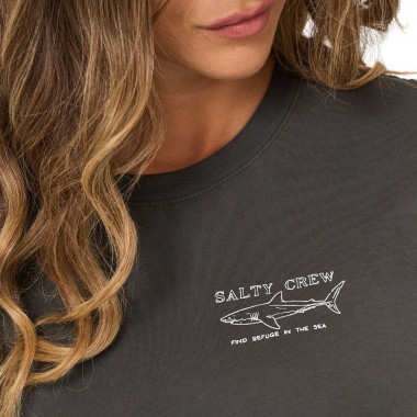 SALTY CREW SHARK ANATOMY MODERN W TEE CHARCOAL