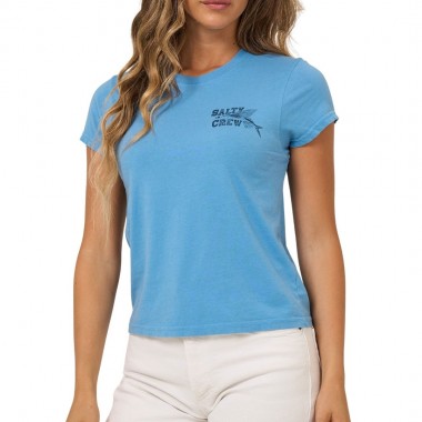 SALTY CREW FLYER MODERN W TEE ASH BLUE