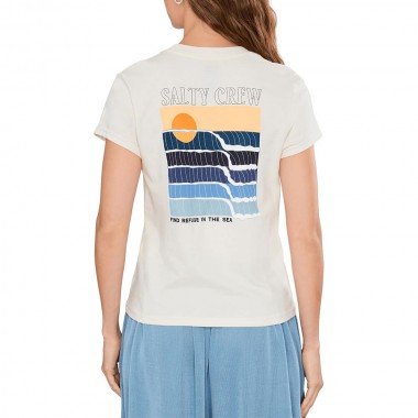 SALTY CREW RETRO WAVE MODERN W TEE OFF WHITE