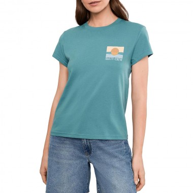 SALTY CREW RETRO WAVE MODERN W TEE TEAL