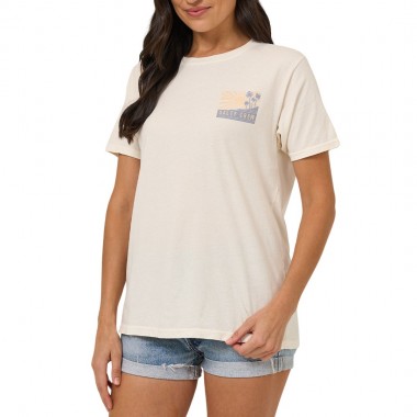 SALTY CREW RISE AND SMILE BF W TEE OFF WHITE