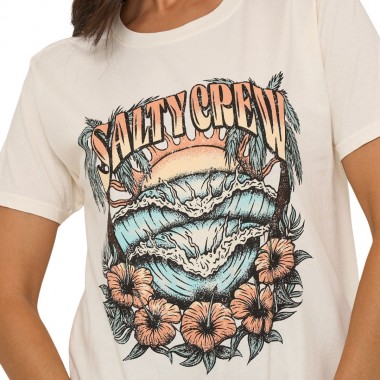 SALTY CREW SC TOUR BF W TEE OFF WHITE