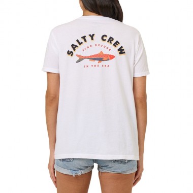 SALTY CREW SARDINE BF W TEE WHITE