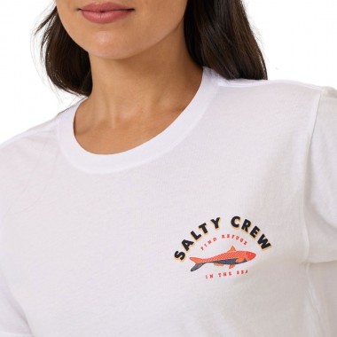 SALTY CREW SARDINE BF W TEE WHITE