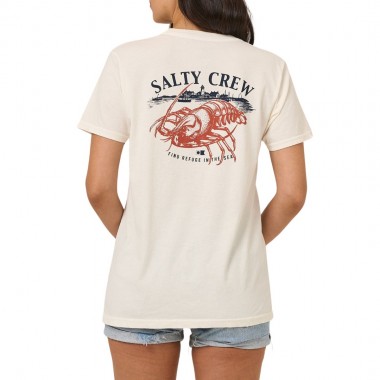 SALTY CREW AMERICAN CATCH BF W TEE OFF WHITE