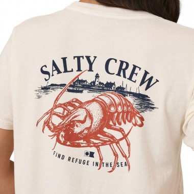 SALTY CREW AMERICAN CATCH BF W TEE OFF WHITE