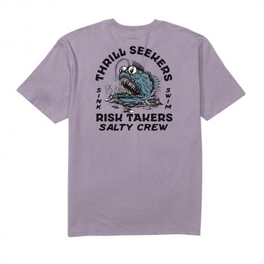SALTY CREW ANGLER FISH MONSTER TEE GRAPE