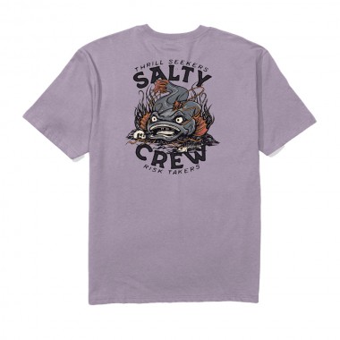 SALTY CREW CATFISH MONSTER TEE GRAPE