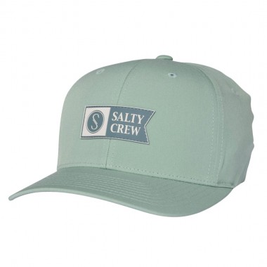 SALTY CREW APEX FLEXFIT 6 PANEL CAP JADE