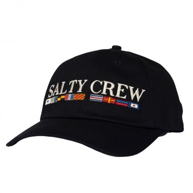SALTY CREW FLAG W DAD HAT BLACK