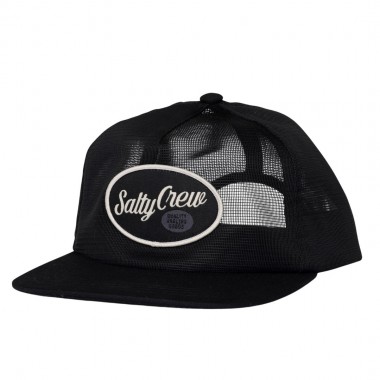 SALTY CREW NETTING MESH TRUCKER CAP BLACK