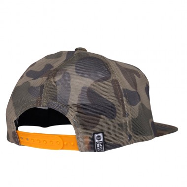 SALTY CREW NETTING MESH TRUCKER CAP SAND CAMO