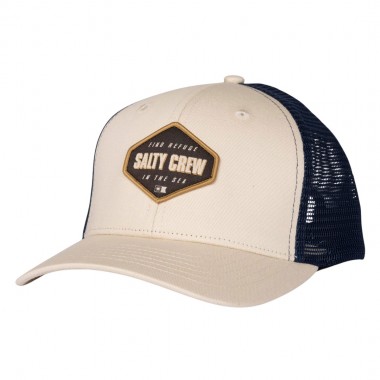 SALTY CREW SHAPELY TRUCKER CAP BIRCH