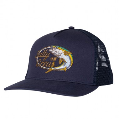 SALTY CREW YELLOW TAILED TRUCKER CAP MIDNIGHT NAVY
