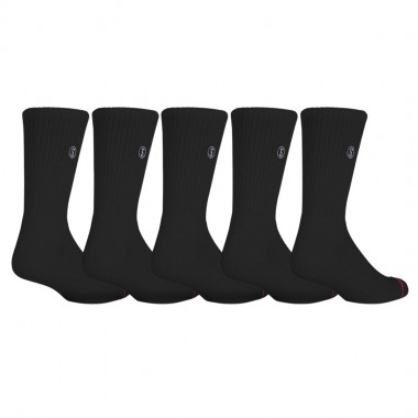 SALTY CREW LINE UP SOCKS 5 PACK BLACK