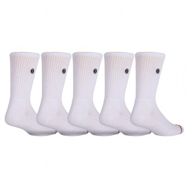 SALTY CREW LINE UP SOCKS 5 PACK WHITE