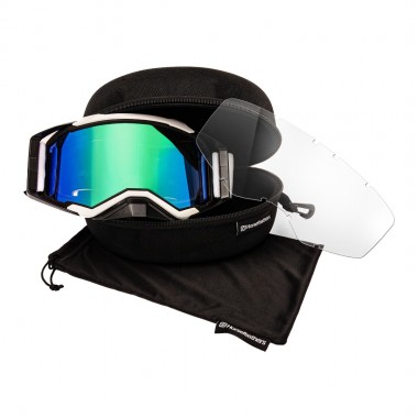 HORSEFEATHERS GARETT GOGGLES BLACK/WHITE