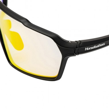 HORSEFEATHERS NEUTRON PHOTOCHROMIC SUNGLASSES MT BLK/MIRROR RED