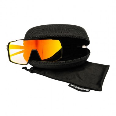 HORSEFEATHERS NEUTRON PHOTOCHROMIC SUNGLASSES MT BLK/MIRROR RED