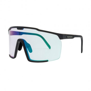 HORSEFEATHERS PROTON PHOTOCHROMIC SUNGLASSES MT BLK/MIR GREEN