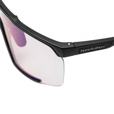 HORSEFEATHERS PROTON PHOTOCHROMIC SUNGLASSES MT BLK/MIR GREEN