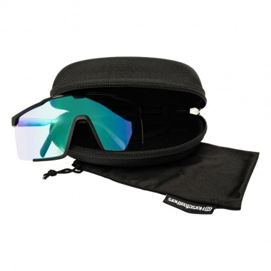 HORSEFEATHERS PROTON PHOTOCHROMIC SUNGLASSES MT BLK/MIR GREEN