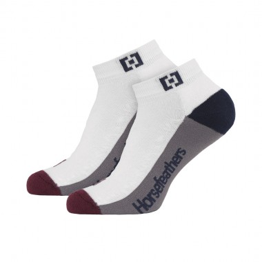 HORSEFEATHERS COLTON ANKLE SOCKS WHITE