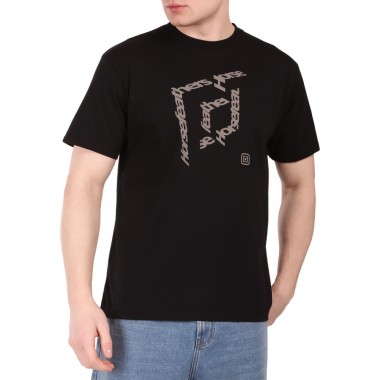 HORSEFEATHERS CUBE T-SHIRT BLACK