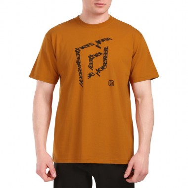 HORSEFEATHERS CUBE T-SHIRT PUMPKIN