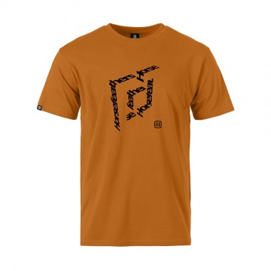 HORSEFEATHERS CUBE T-SHIRT PUMPKIN