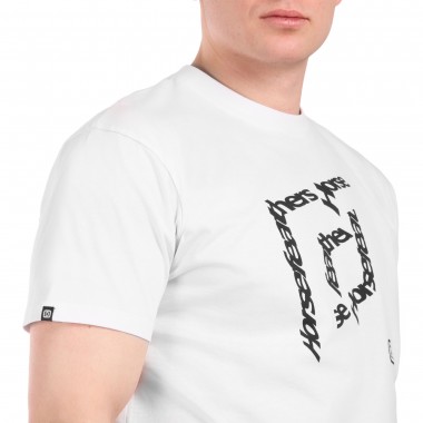 HORSEFEATHERS CUBE T-SHIRT WHITE