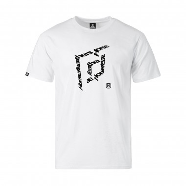 HORSEFEATHERS CUBE T-SHIRT WHITE