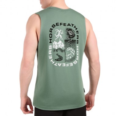 HORSEFEATHERS INSTINCT TANK ICEBERG GREEN