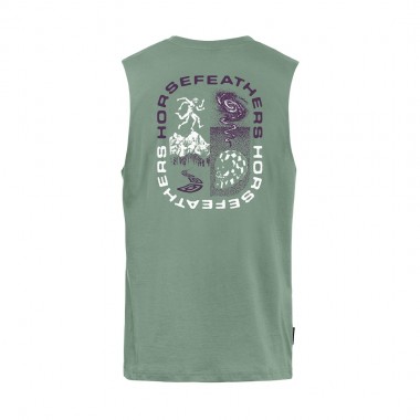 HORSEFEATHERS INSTINCT TANK ICEBERG GREEN