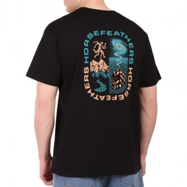 HORSEFEATHERS INSTINCT T-SHIRT BLACK