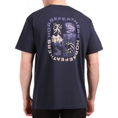 HORSEFEATHERS INSTINCT T-SHIRT INDIGO