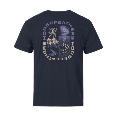 HORSEFEATHERS INSTINCT T-SHIRT INDIGO