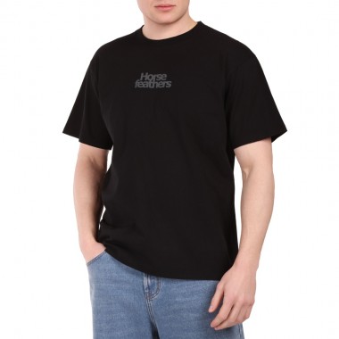HORSEFEATHERS STRICT T-SHIRT BLACK