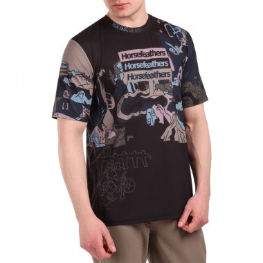 HORSEFEATHERS QUANTUM BIKE JERSEY DOODLE