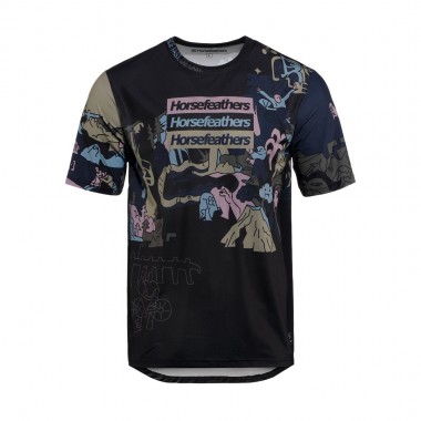 HORSEFEATHERS QUANTUM BIKE JERSEY DOODLE