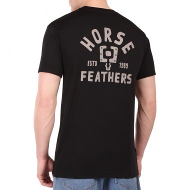HORSEFEATHERS PEDAL TECH T-SHIRT BLACK